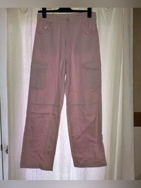 H&M Cargo Pants in Dusty Pink